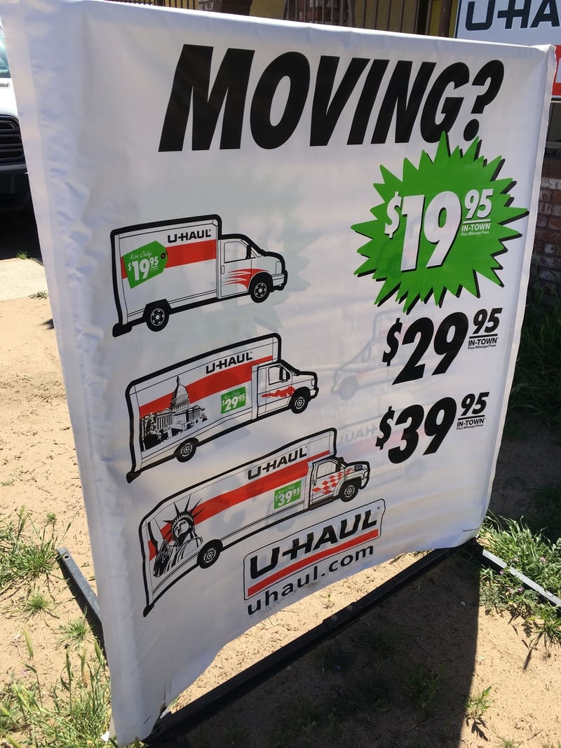 UHaul Trucks and Moving Supplies